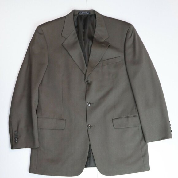 MEN'S BROWN BLAZER SUIT JACKET - JONES NEW YORK - SIZE 42L - Picture 1 of 7